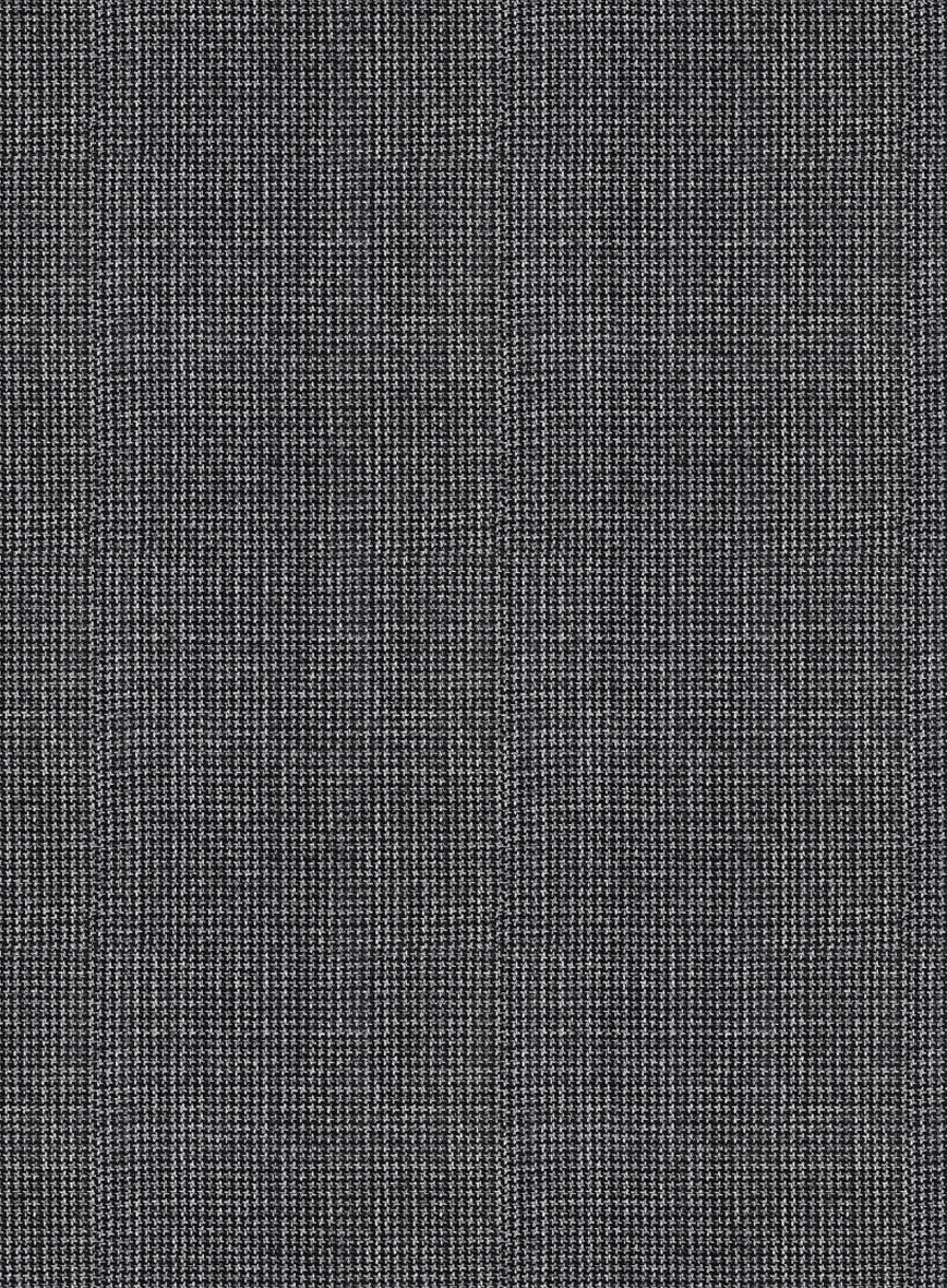 Napolean Fioran Microcheck Iron Gray Wool Jacket - Image 3