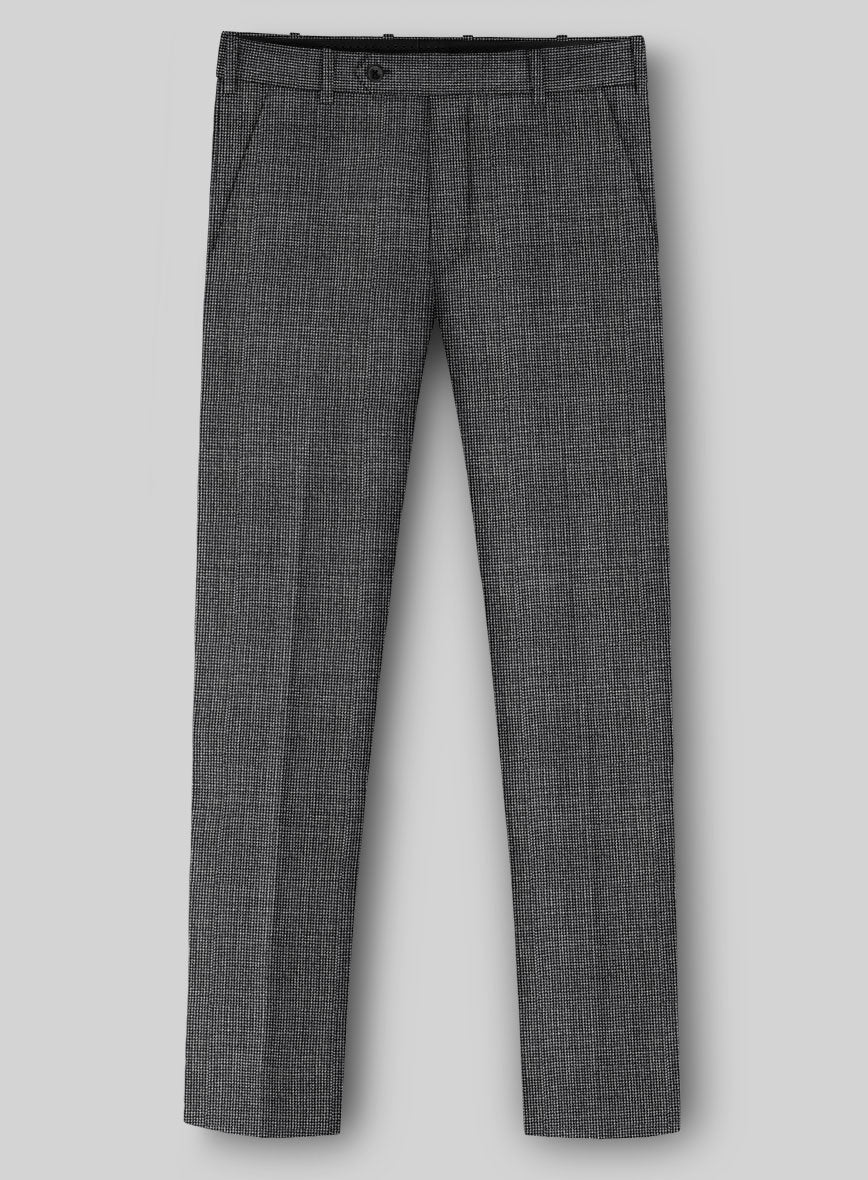 Napolean Fioran Microcheck Iron Gray Wool Suit - Image 4