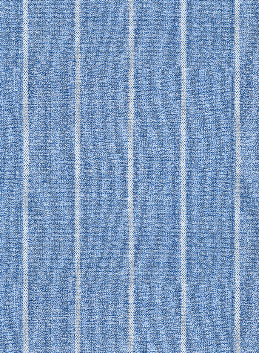 Napolean Gavino Stripe Light Blue Wool Pants - Image 3