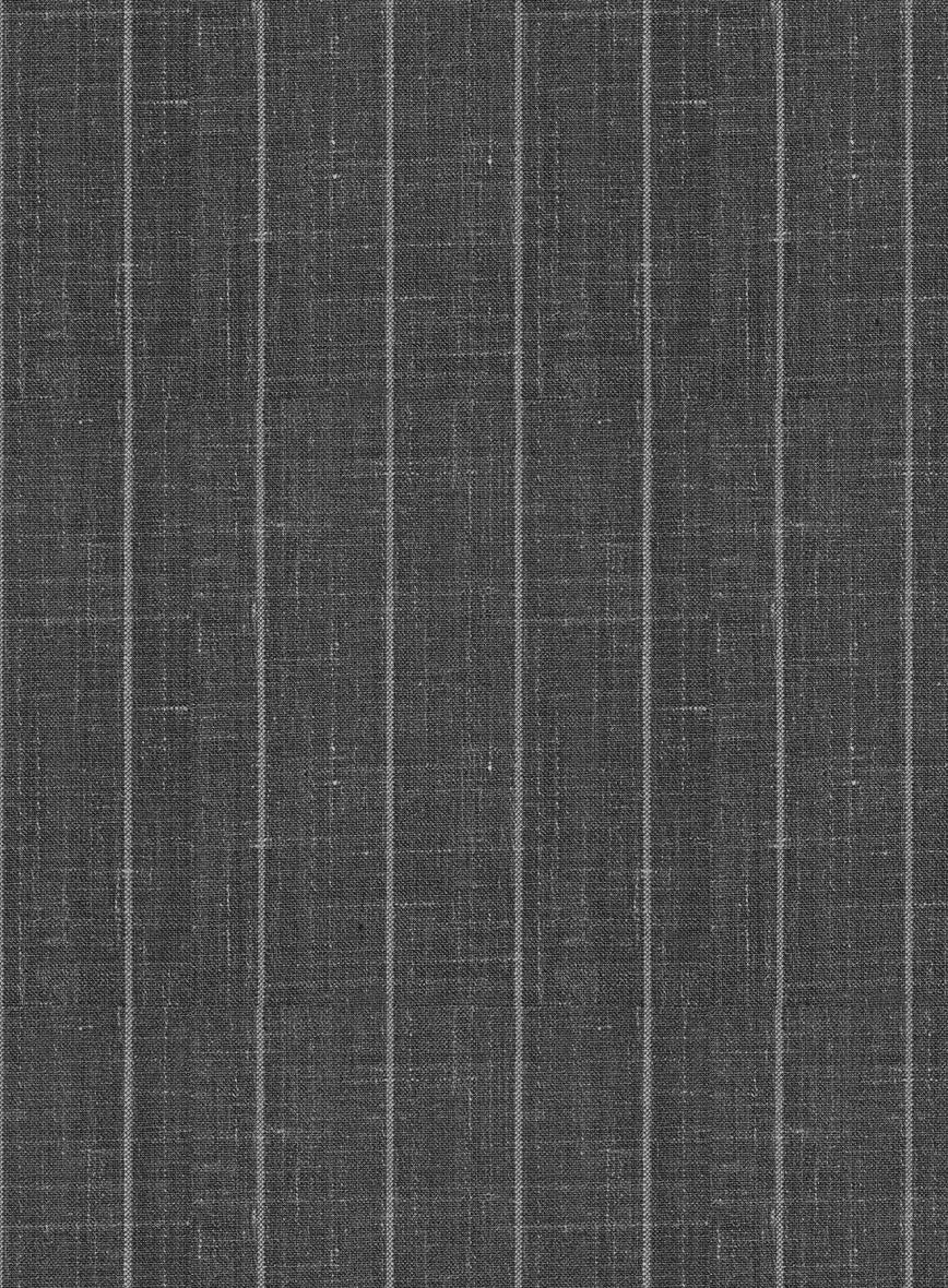 Napolean Genova Stripe Dark Gray Wool Jacket - Image 3
