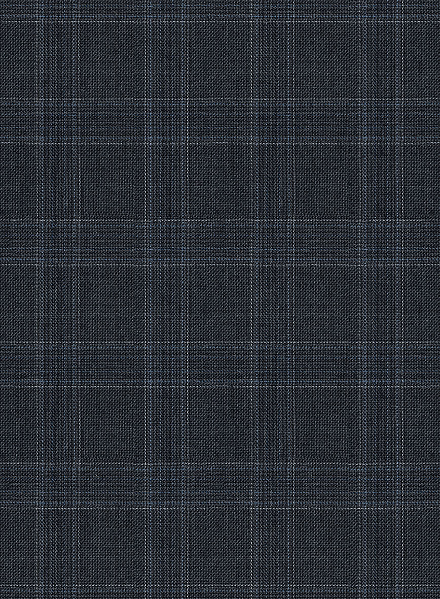 Napolean Gisde Glen Blue Wool Jacket - Image 3