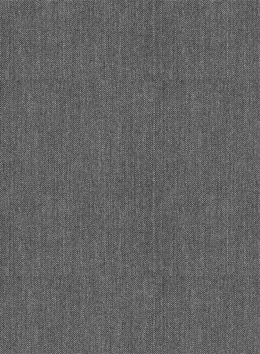 Napolean Gray Herringbone Wool Suit - Image 6