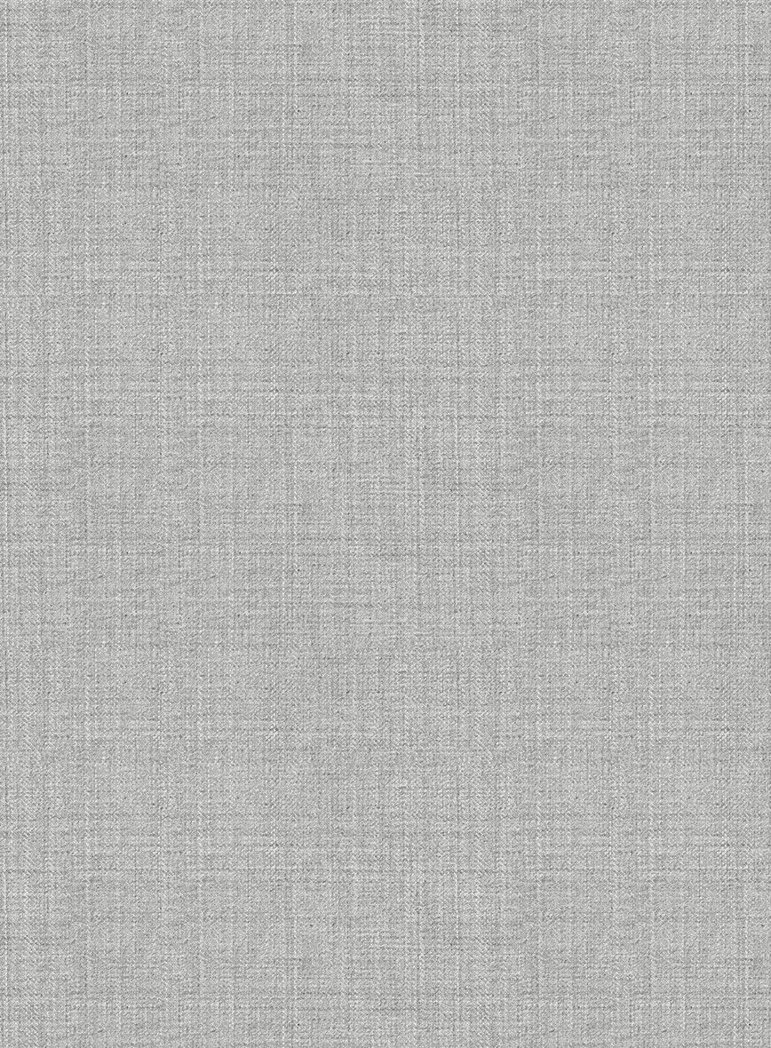 Napolean Ice Gray Wool Tuxedo Suit - Image 4