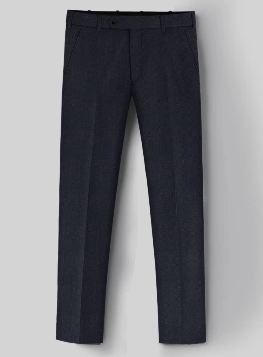 Napolean Imperial Blue Herringbone Wool Pants