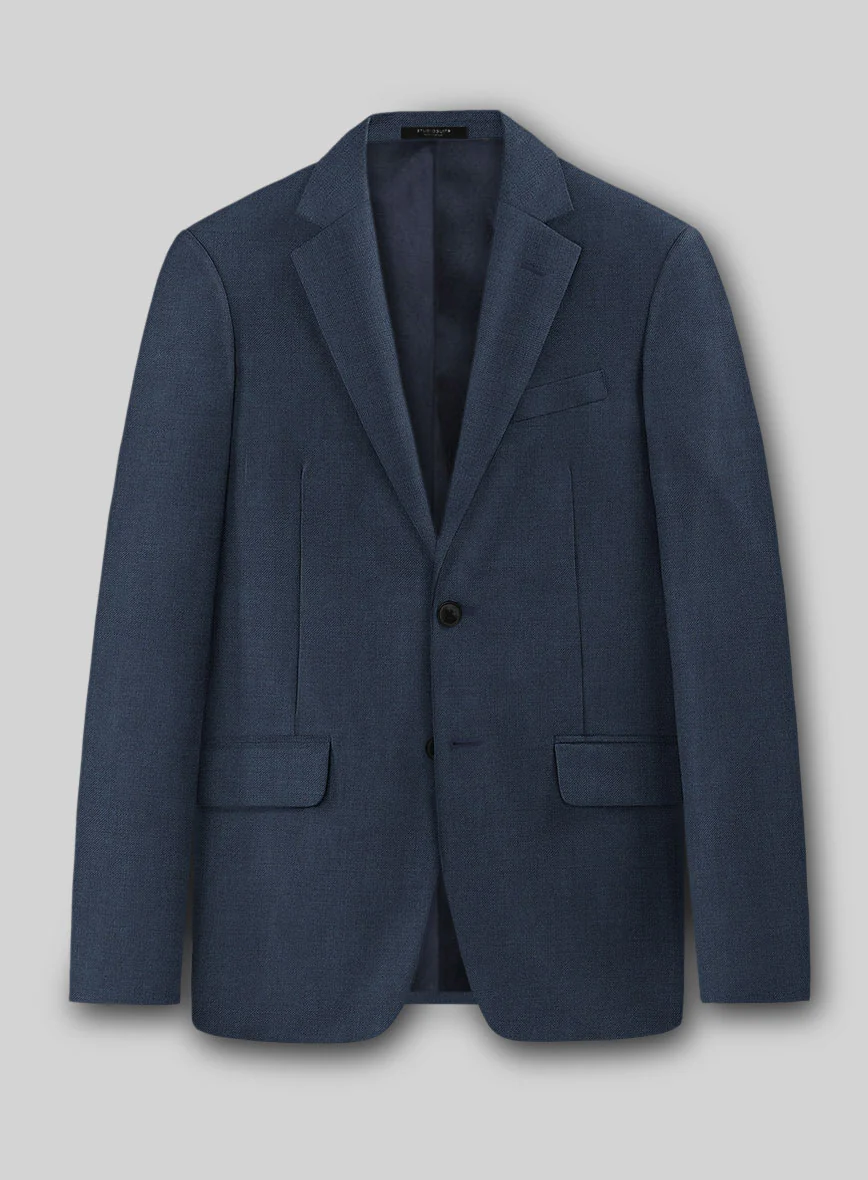Napolean Ink Blue Wool Suit - Image 3