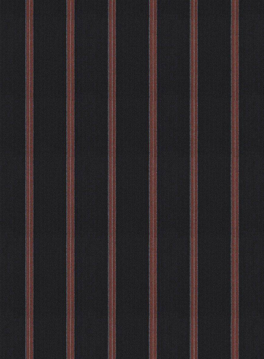 Napolean Ipai Stripe Black Wool Pants - Image 3
