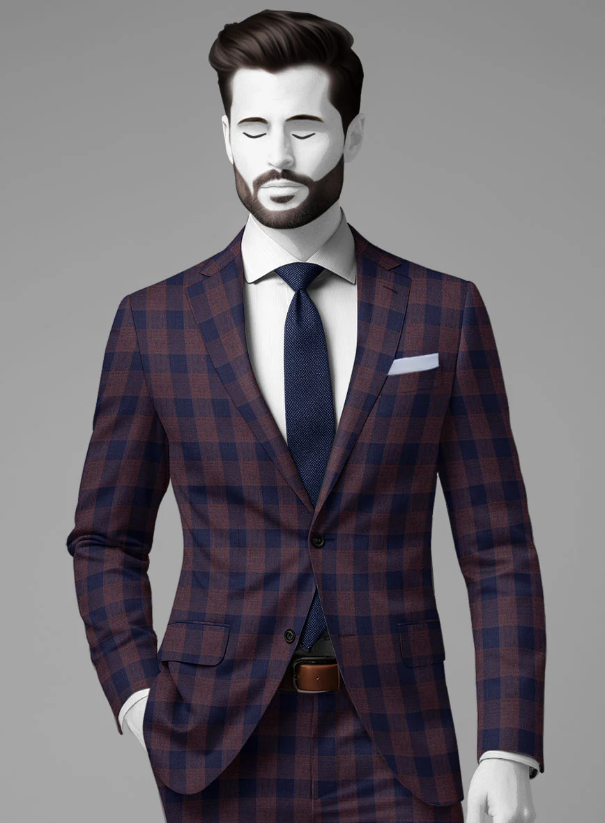 Napolean Lola Blue Wool Suit - Image 3