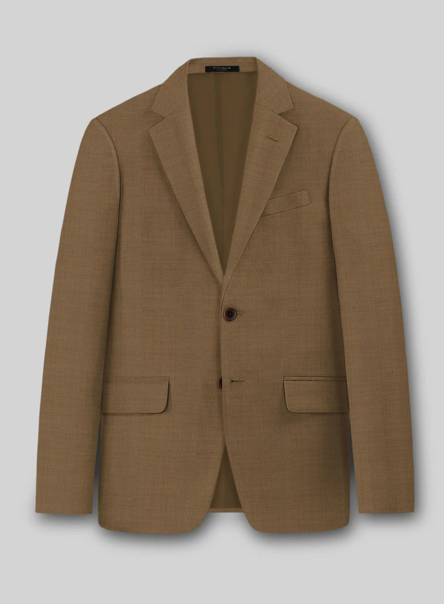 Napolean Melange Brown Wool Jacket