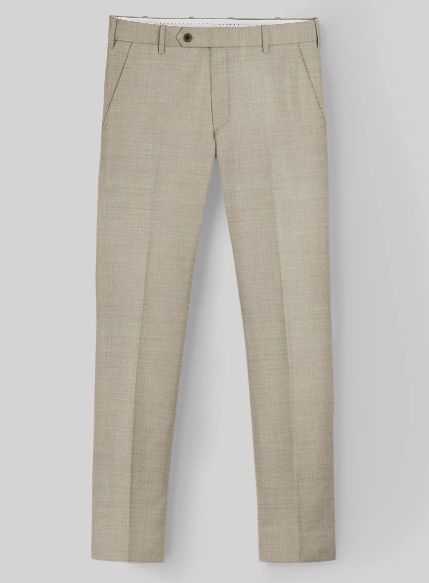 Napolean Melange Khaki Wool Pants