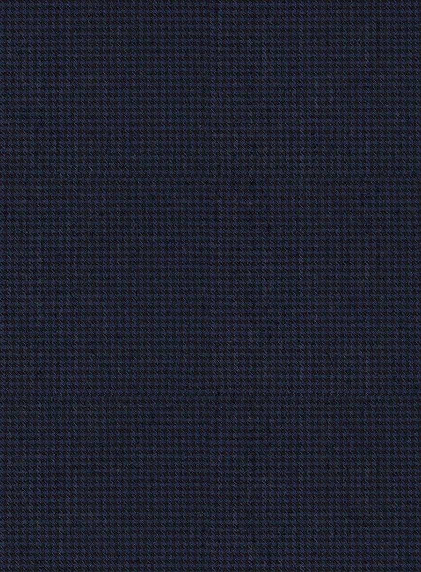 Napolean Mini Houndstooth Blue Wool Pants - Image 3