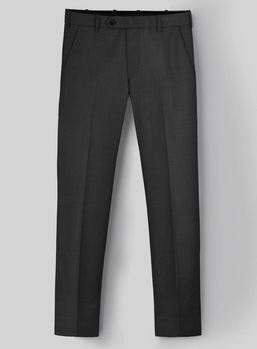 Napolean Mini Houndstooth Gray Wool Pants