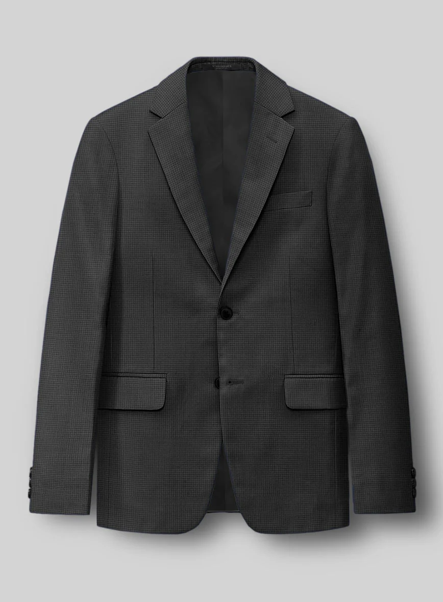 Napolean Mini Houndstooth Gray Wool Suit - Image 3