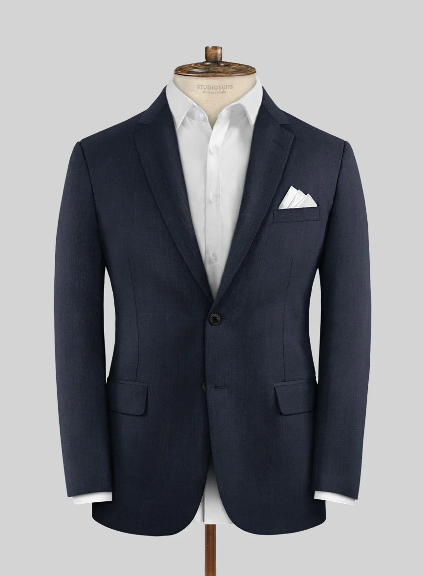 Napolean Navy Blue Wool Jacket - Image 3