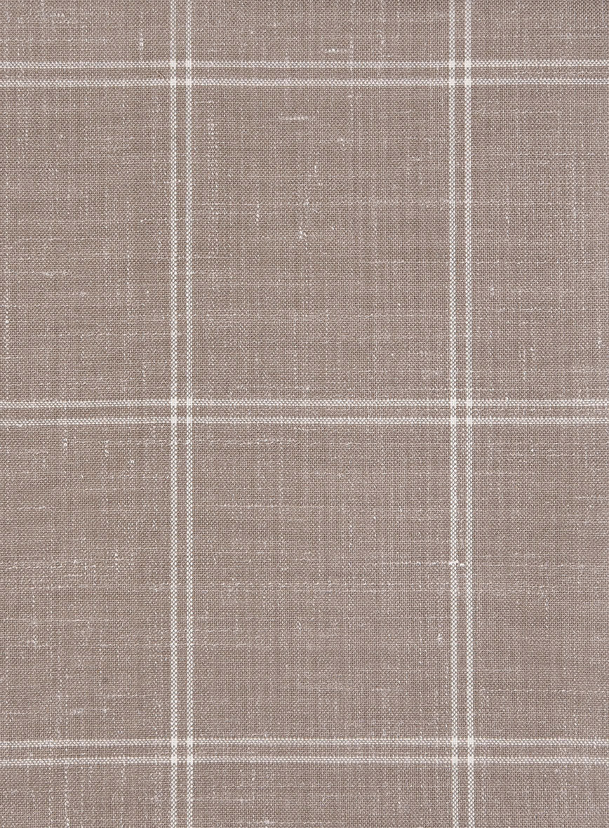 Napolean Noemi Windowpane Brown Wool Jacket - Image 3