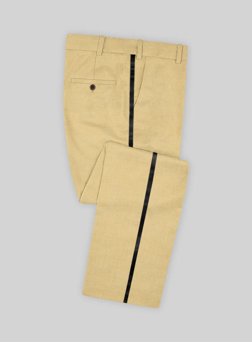 Napolean Old Khaki Wool Tuxedo Suit - Image 3