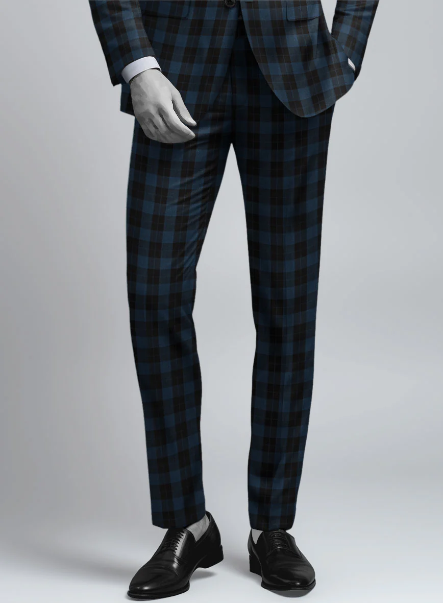 Napolean Oldo Blue Wool Pants - Image 2