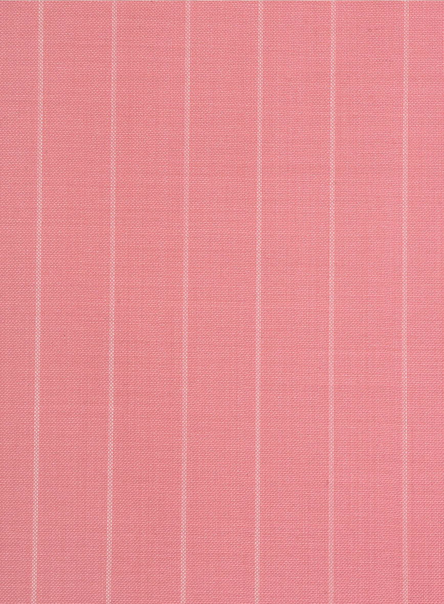 Napolean Petalo Stripe Pink Wool Pants - Image 3