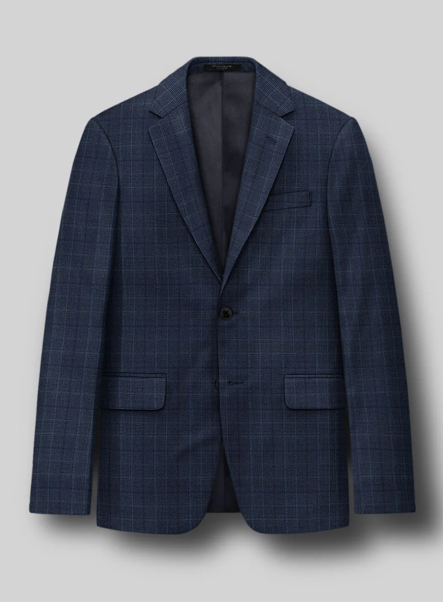 Napolean Porter Prince of Wales Blue Wool Jacket