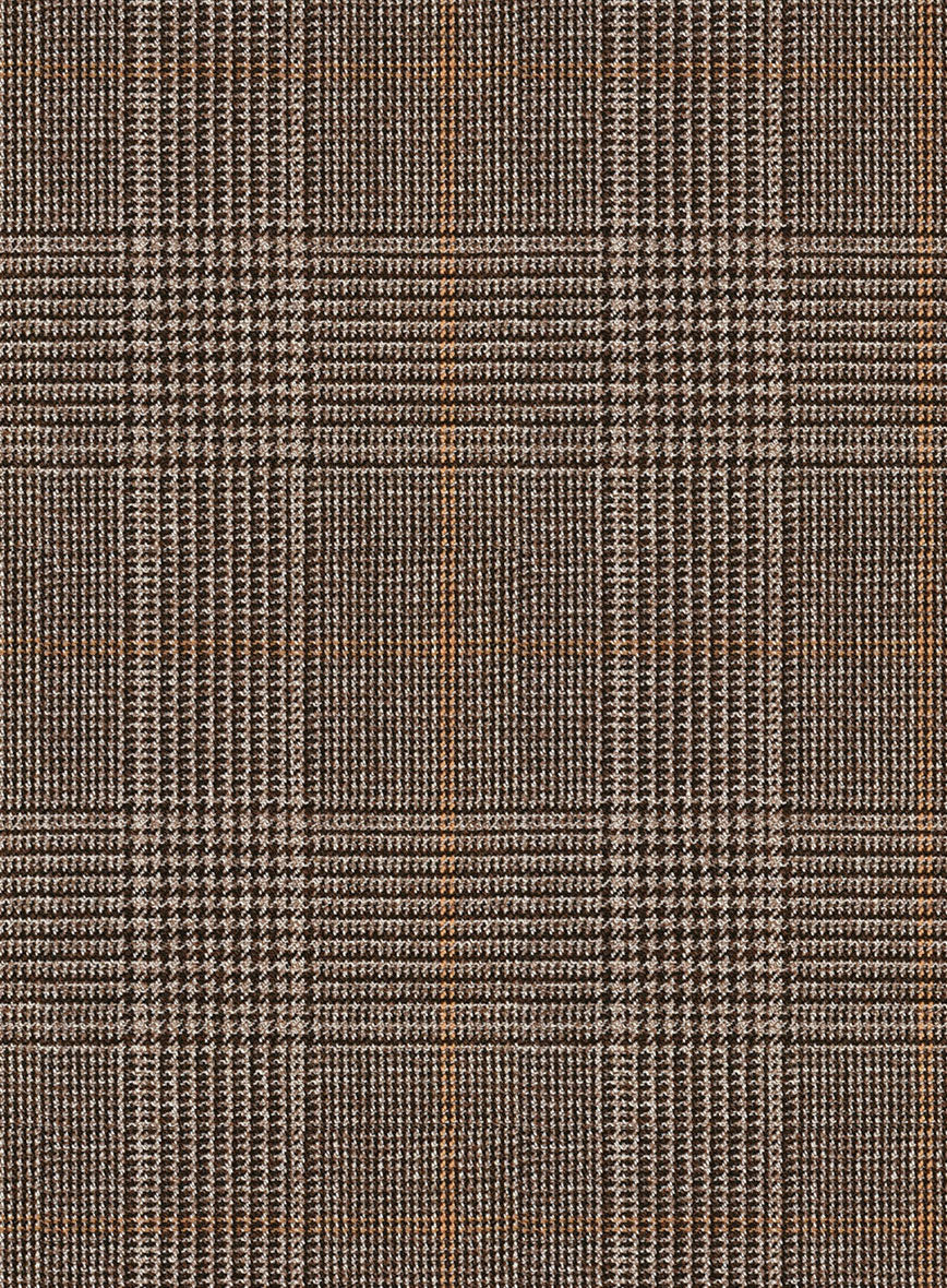 Napolean Porter Prince Of Wales Brown Wool Pants - Image 3