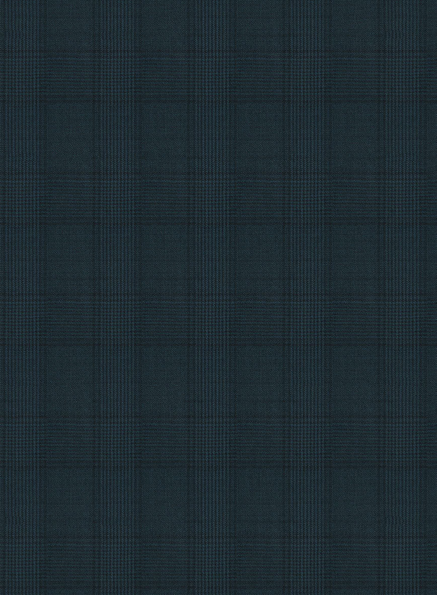 Napolean Preppy Teal Blue Check Suit - Image 6