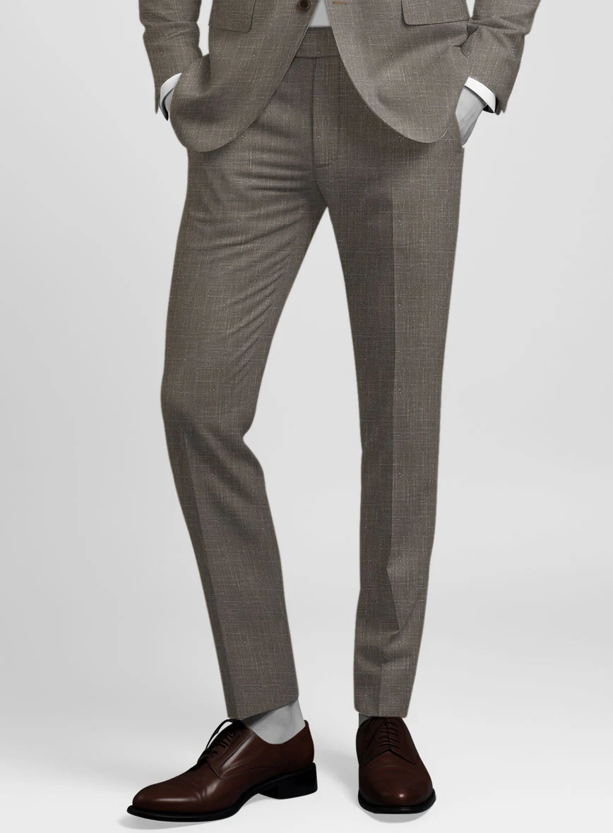 Napolean Ricci Mud Brown Wool Pants
