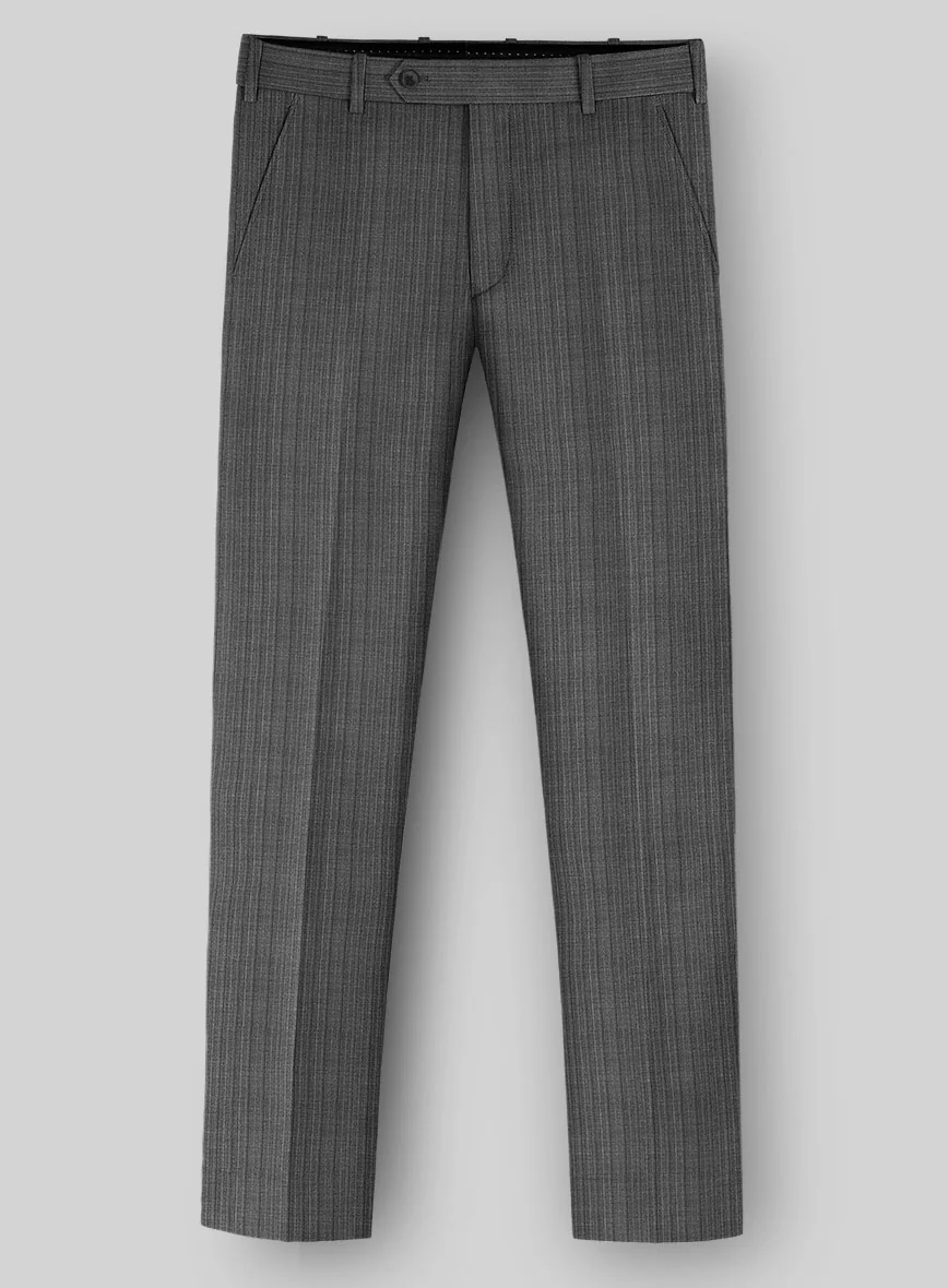 Napolean Romulo Stripe Gray Wool Pants