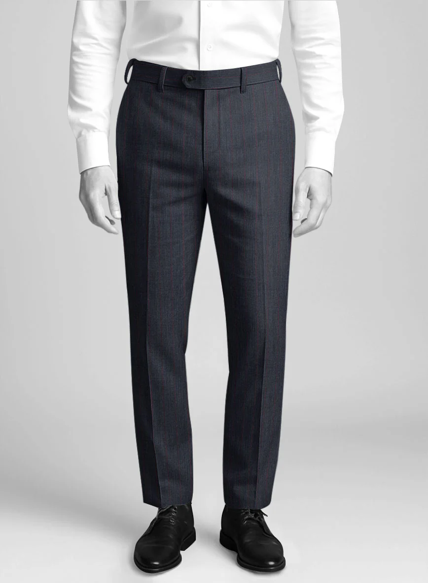Napolean Rosano Stripe Navy wool Pants