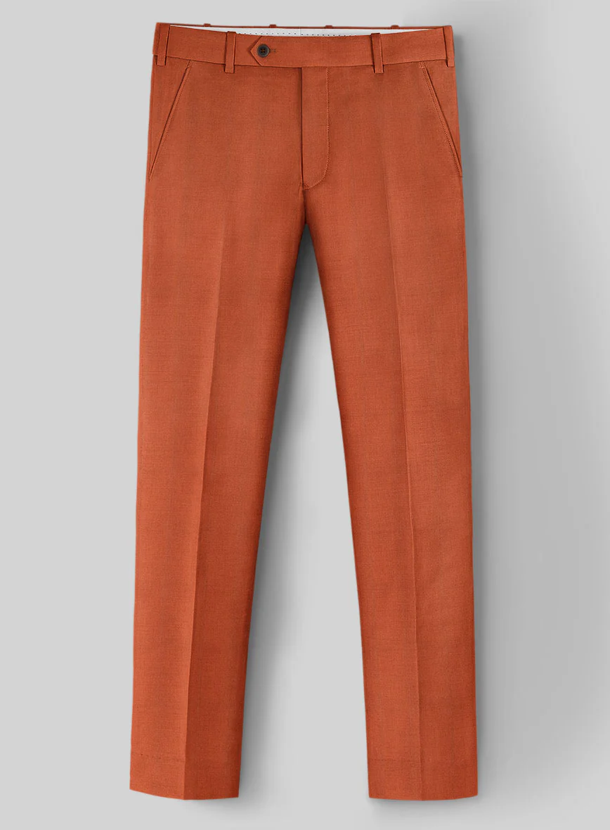 Napolean Runway Orange Wool Pants