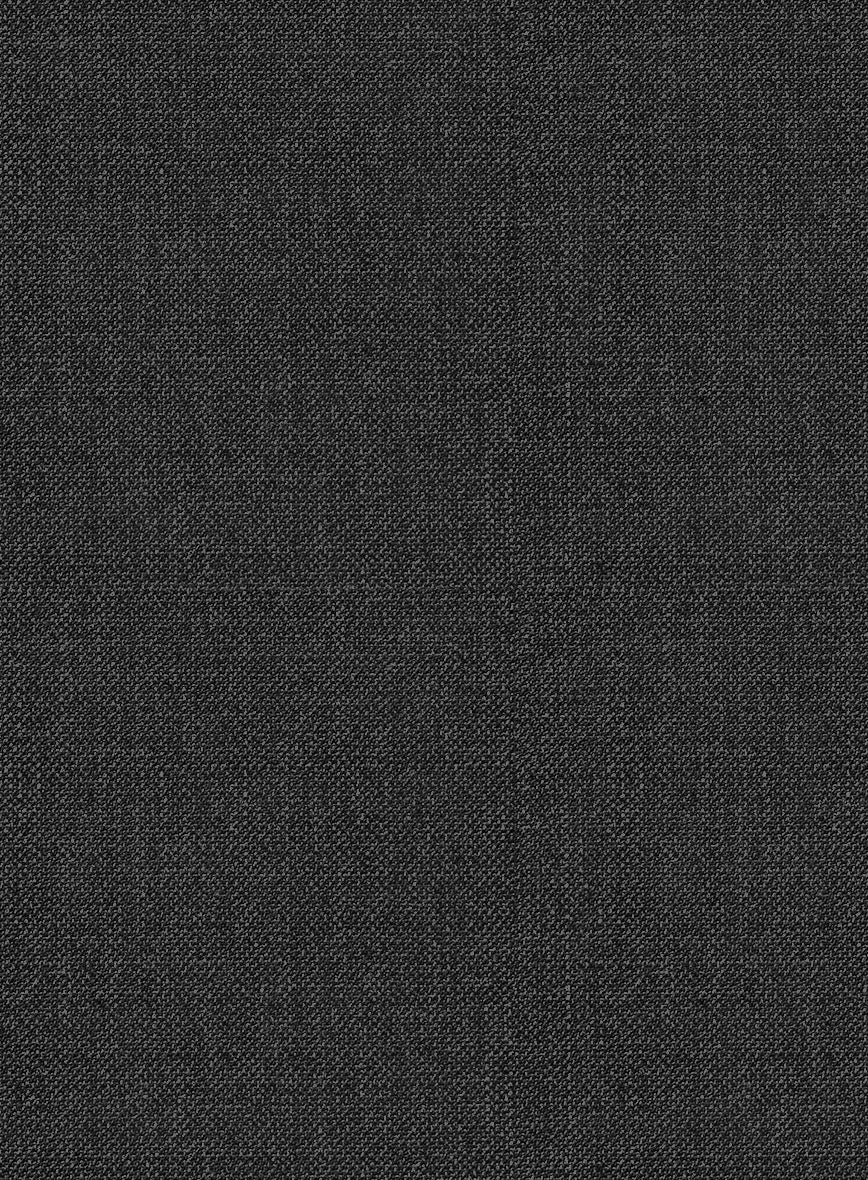 Napolean Sharkskin Charcoal Wool Tuxedo Jacket - Image 3