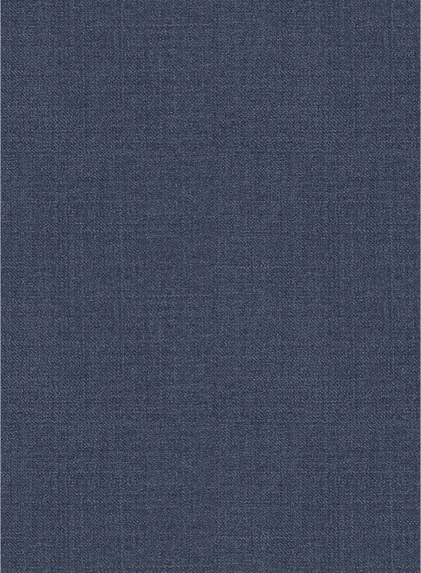 Napolean Slate Blue Double Gurkha Wool Trousers - Image 6