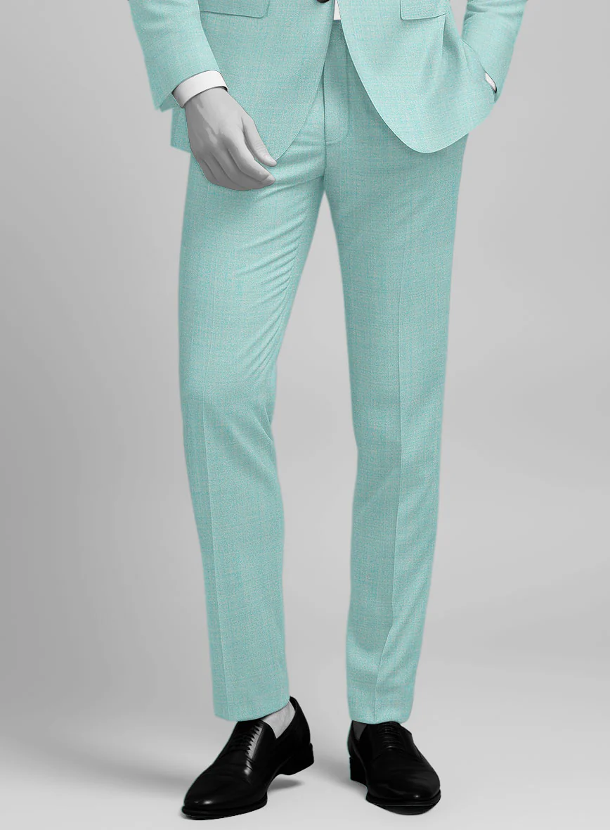 Napolean Spring Blue Wool Tuxedo Suit - Image 6