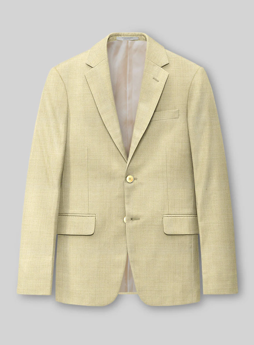 Napolean Spring Latte Beige Wool Jacket