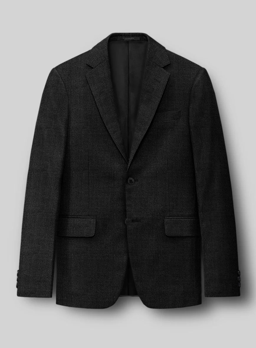 Napolean Stone Black Wool Suit - Image 4