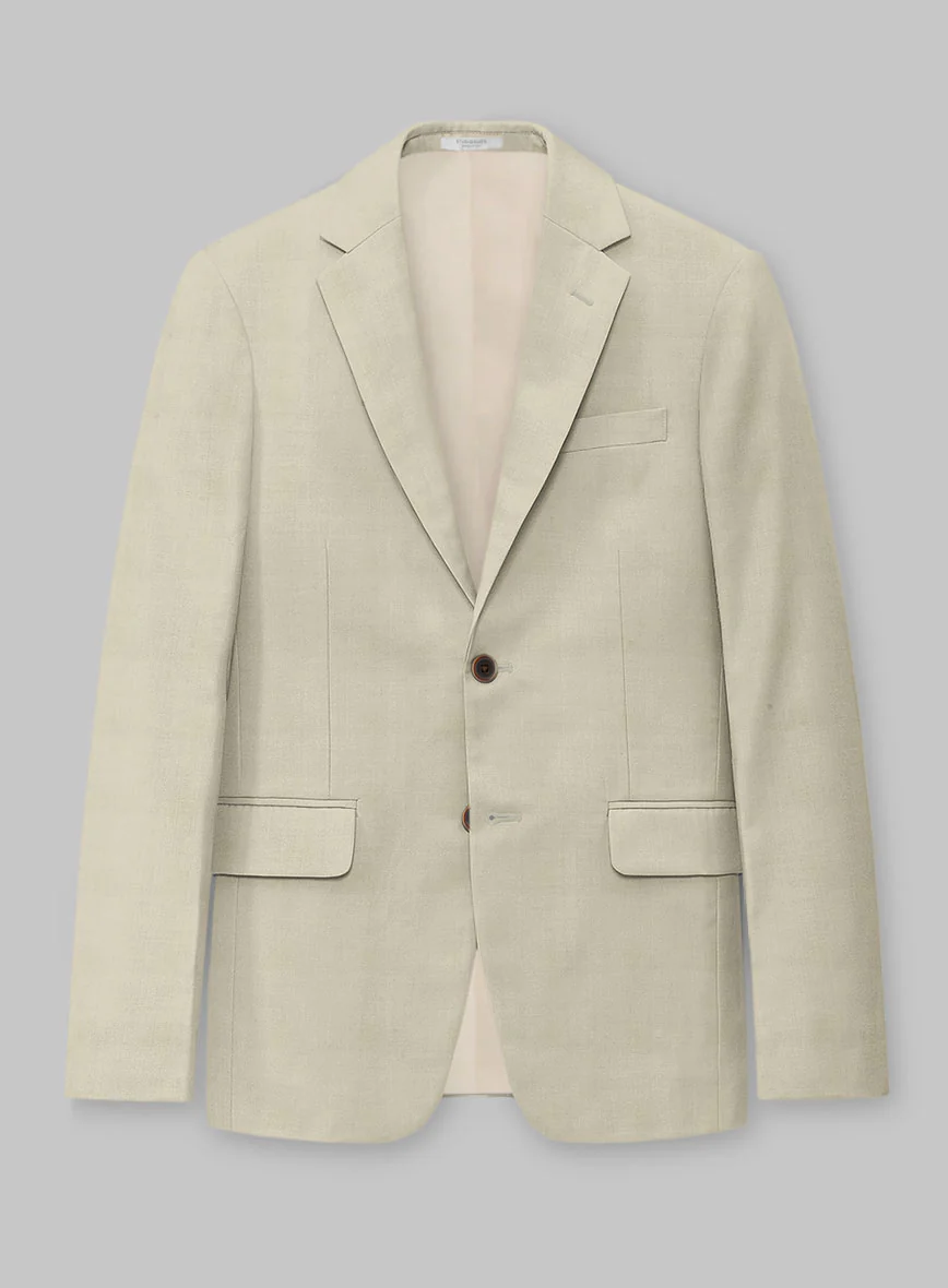 Napolean Stretch Beige Wool Jacket
