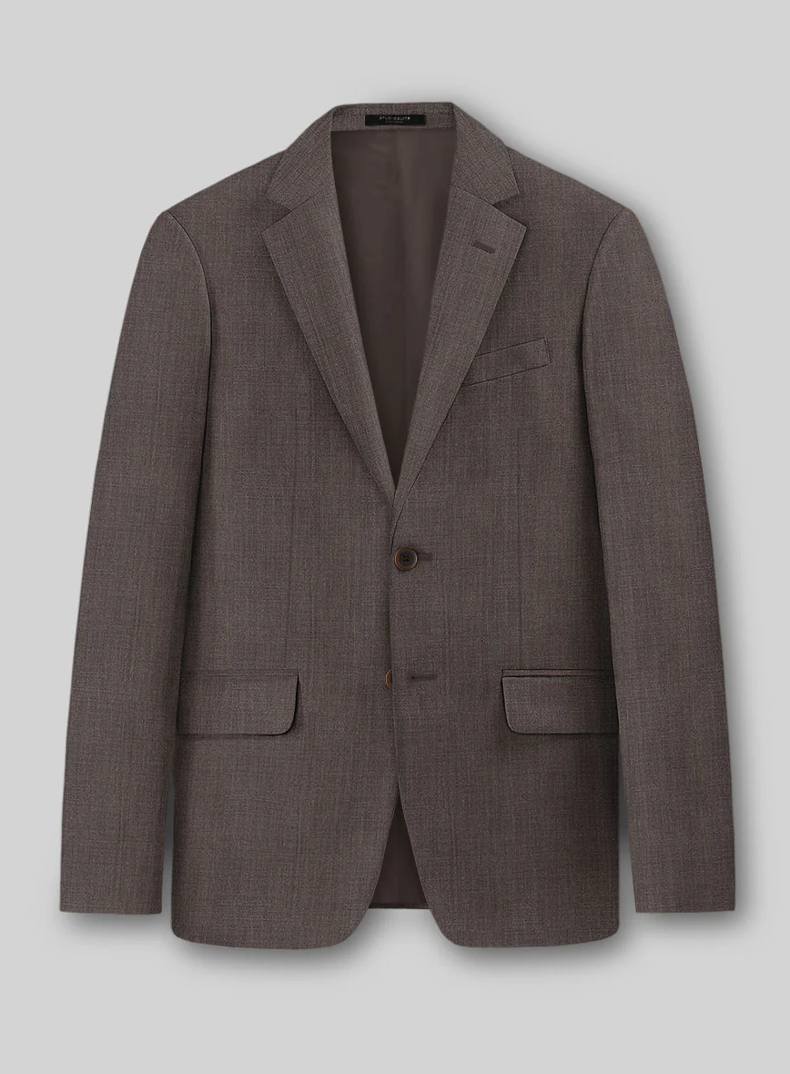 Napolean Stretch Brown Wool Jacket