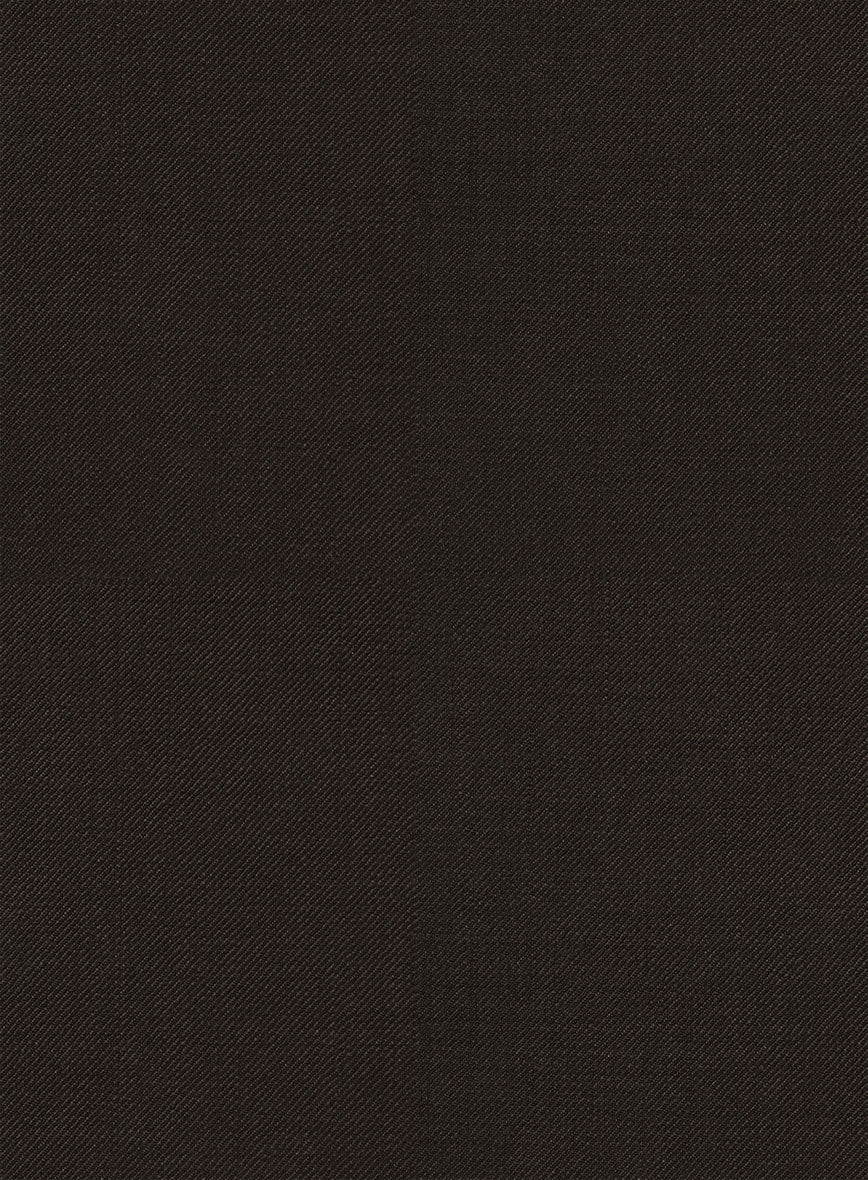 Napolean Stretch Dark Brown Wool Tuxedo Jacket - Image 3