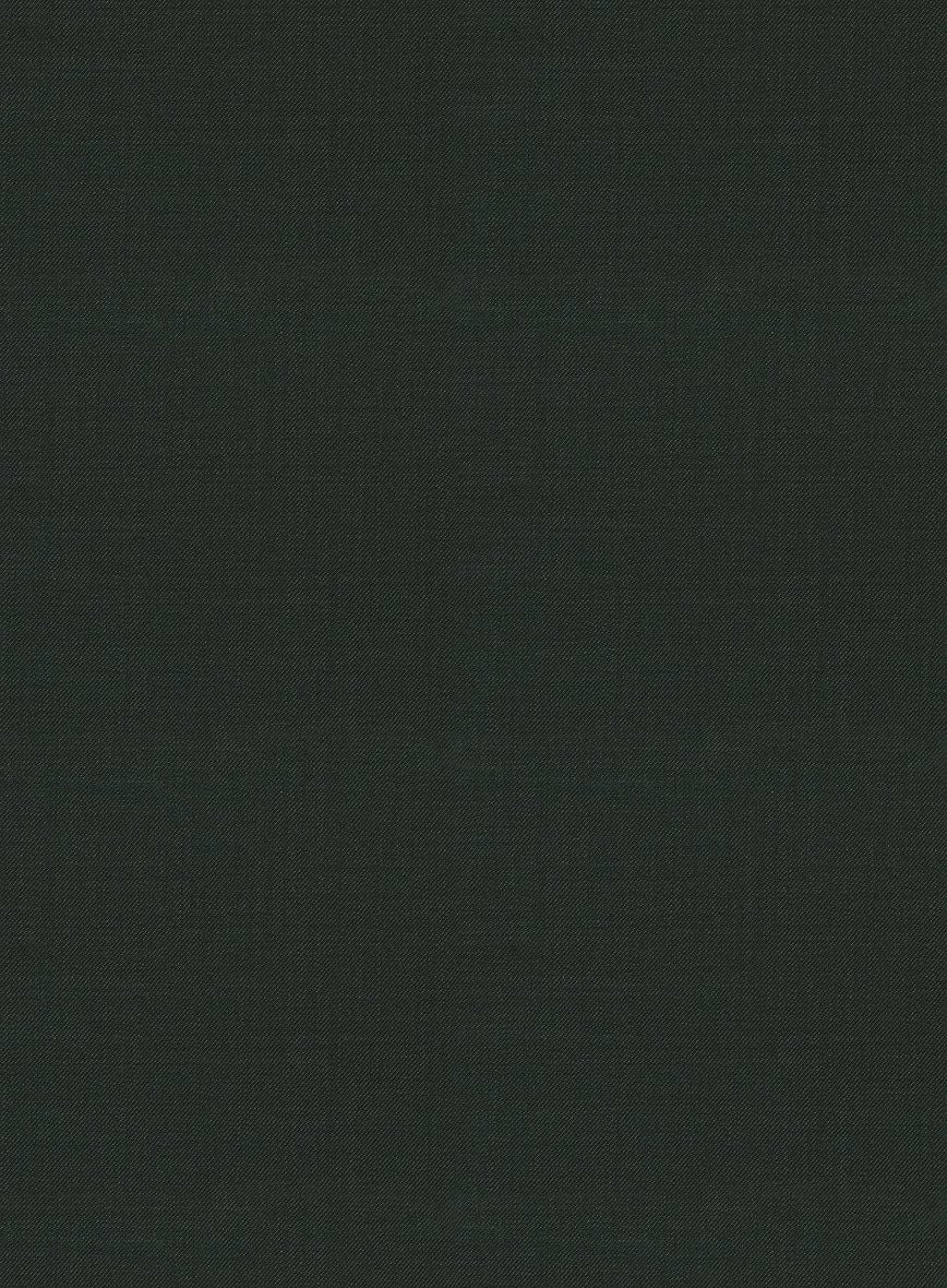 Napolean Stretch Dark Green Wool Pants - Image 3