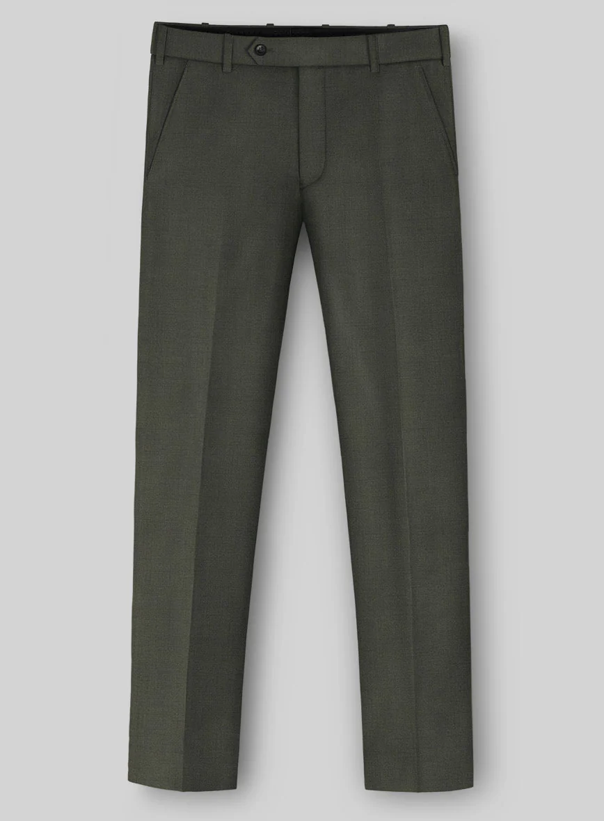 Napolean Stretch Olive Green Wool Suit - Image 5