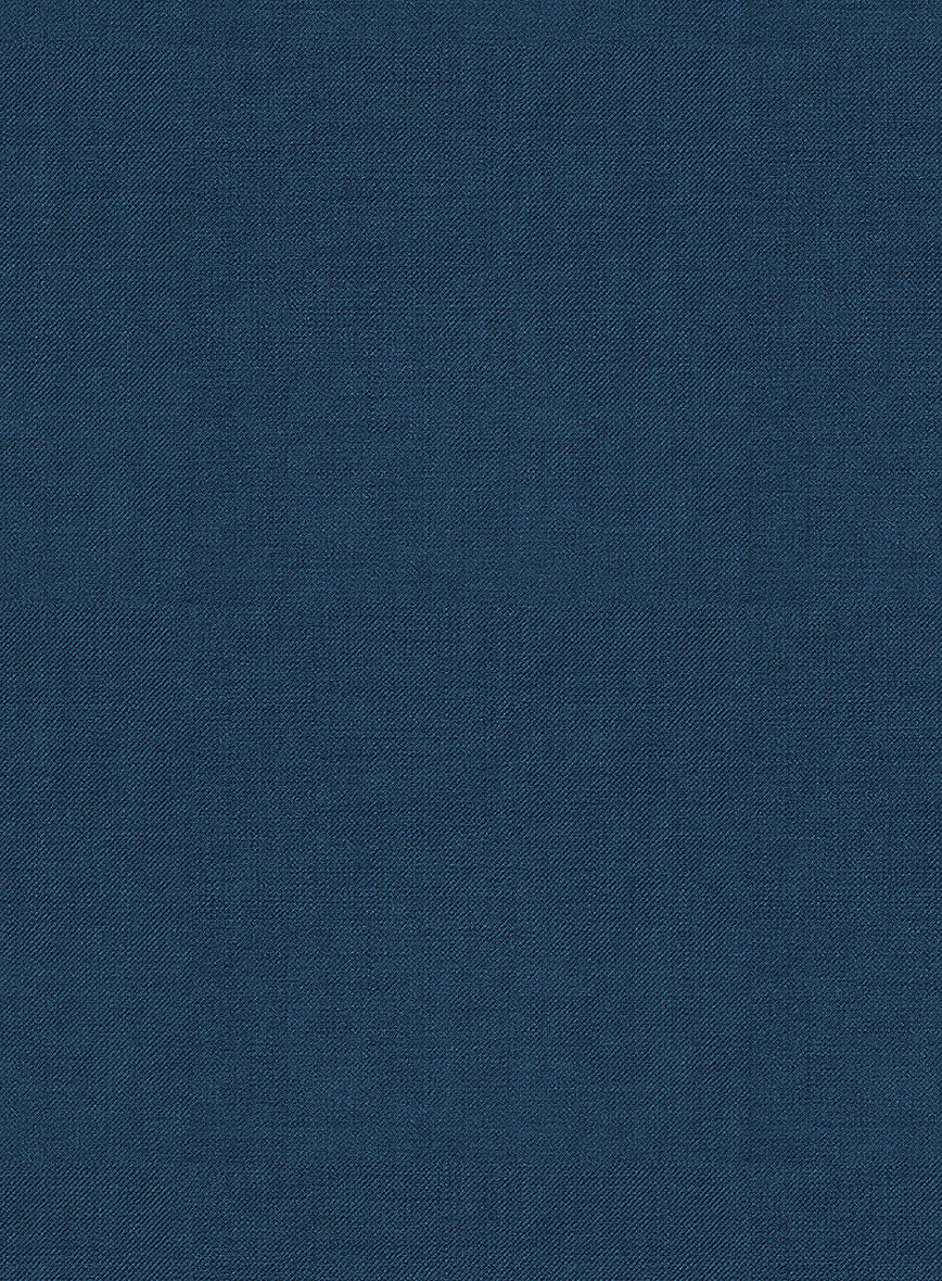 Napolean Stretch Powder Blue Wool Pants - Image 3