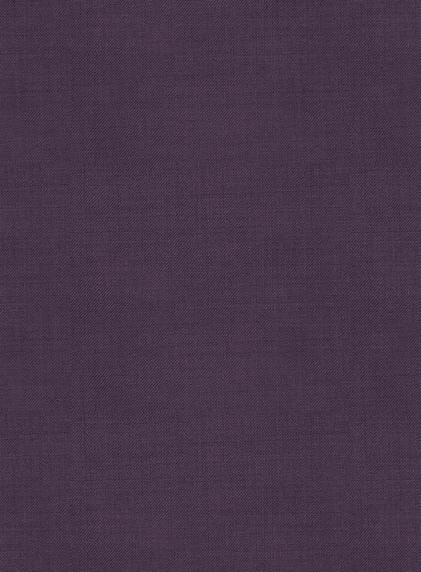 Napolean Stretch Purple Highland Wool Trouser - Image 6