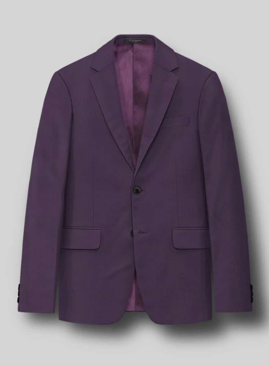 Napolean Stretch Purple Wool Suit - Image 5