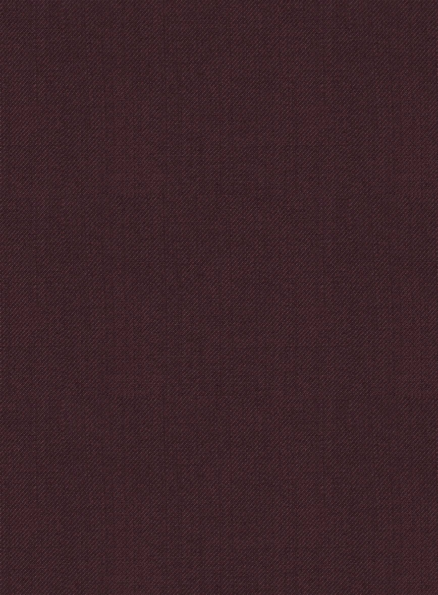 Napolean Stretch Wine Wool Pants - Image 3