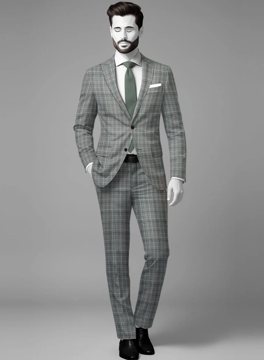 Napolean Tonia Gray Wool Suit