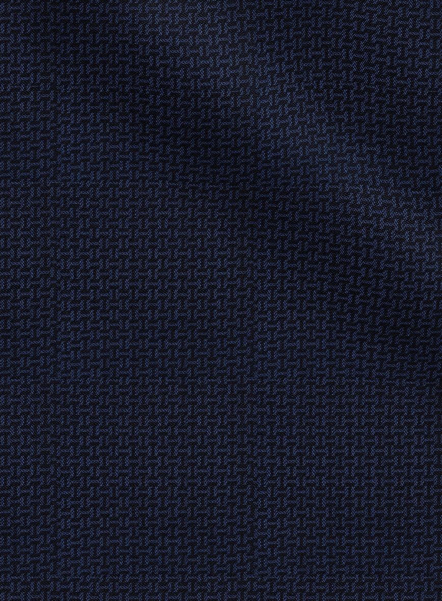 Napolean Vionnet Interweave Blue Wool Jacket - Image 3