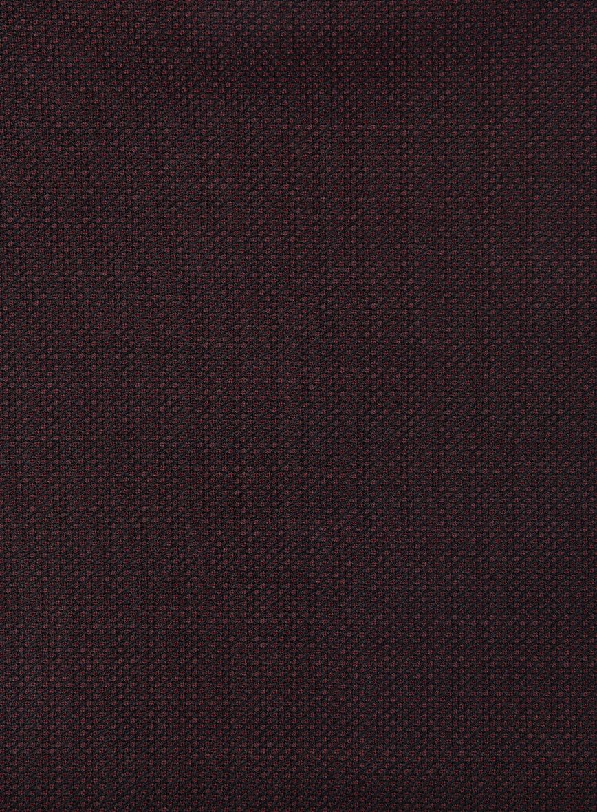 Napolean Wine Birdseye Wool Tuxedo Suit - Image 7