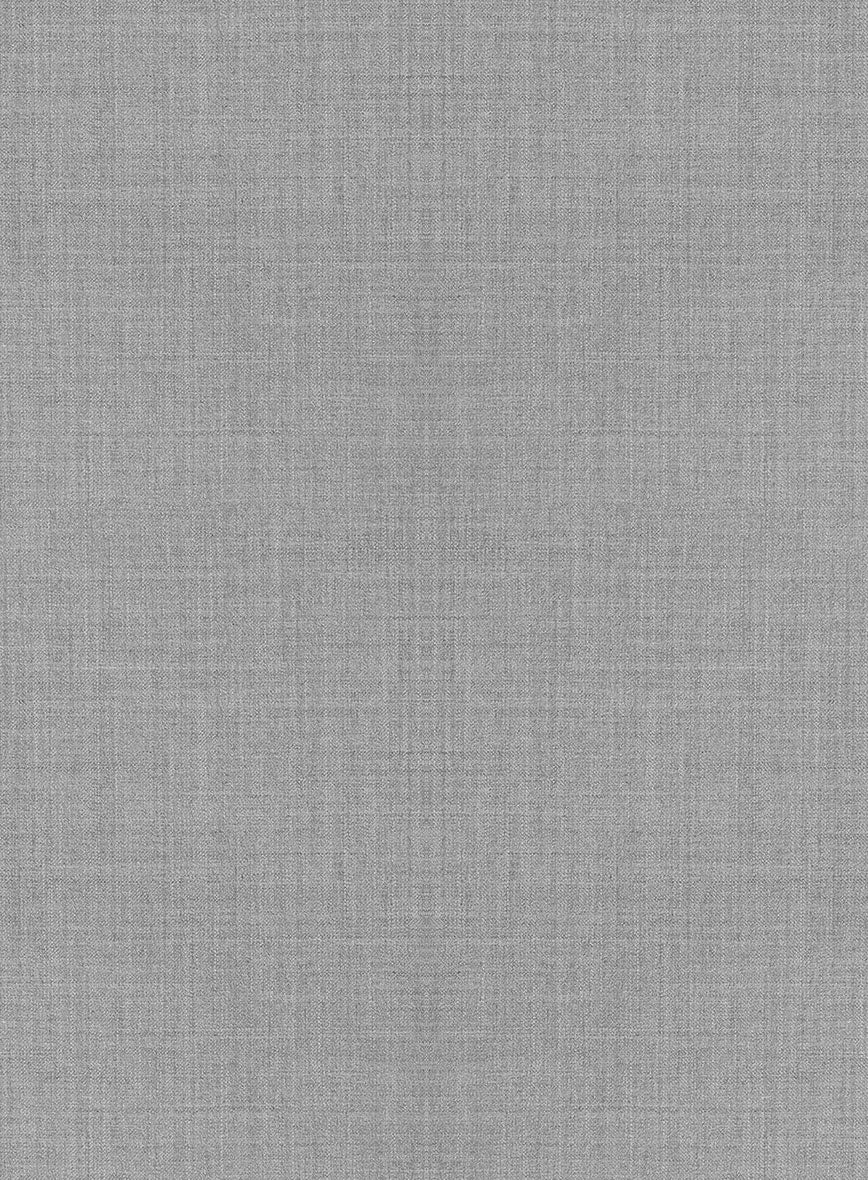 Napolean Worsted Light Gray Wool Double Breasted Jacket - Image 2