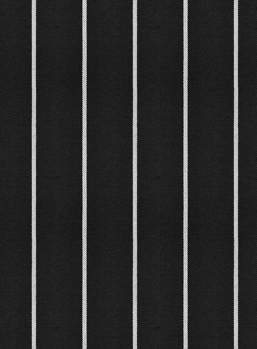 Napolean Zumel Stripe Black Wool Pants - Image 3