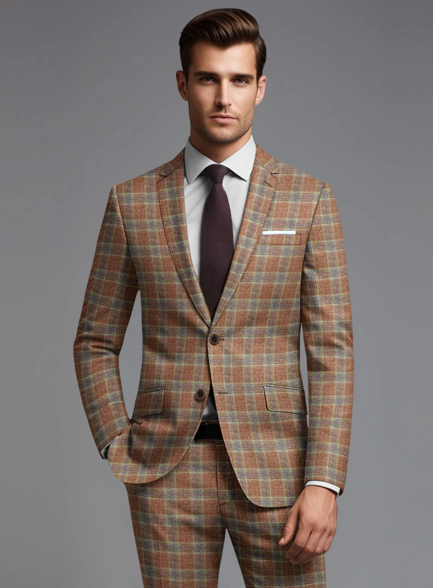 Noble Camila Check Wool Silk Linen Jacket - Image 2