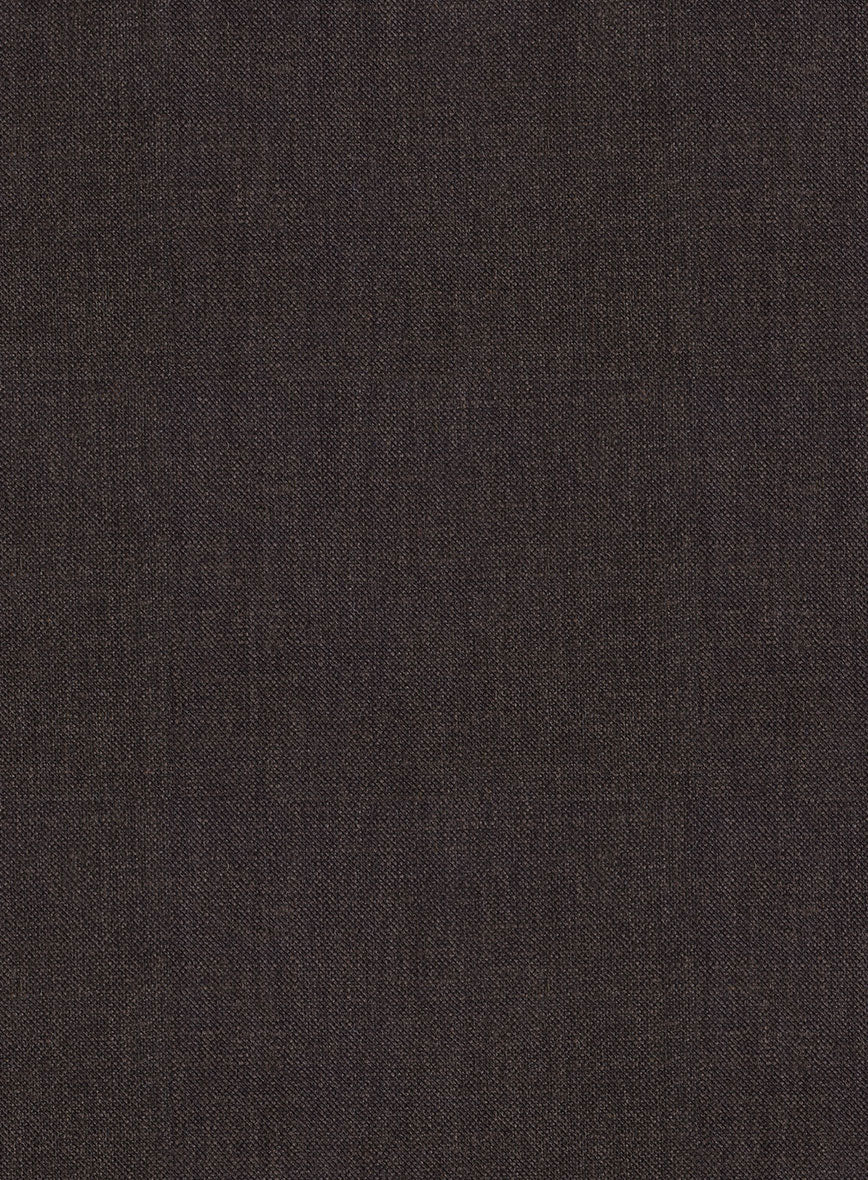 Noble Coffee Brown Wool Silk Linen Suit - Image 7