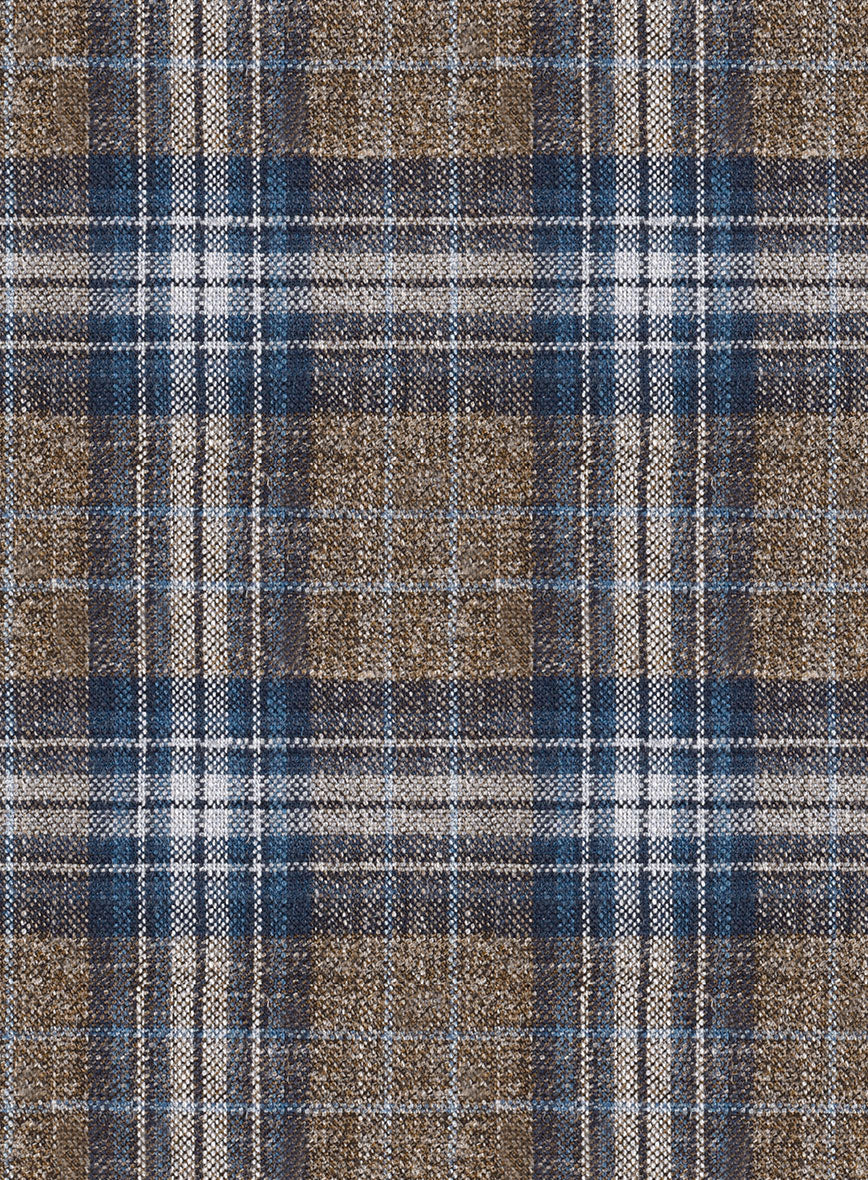 Noble Daniel Tartan Wool Silk Linen Jacket - Image 3